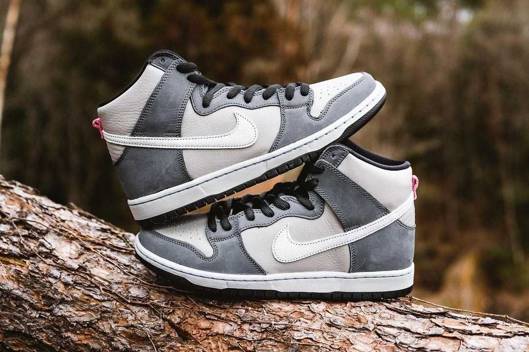 【スニダンで購入可】 1/8・28発売 Nike SB Dunk High Pro "Medium Grey" 抽選/定価/販売店舗まとめ 2枚目