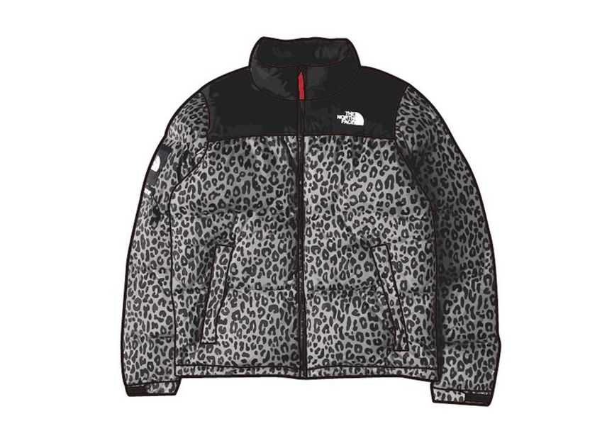 Supreme x north face leopard deals