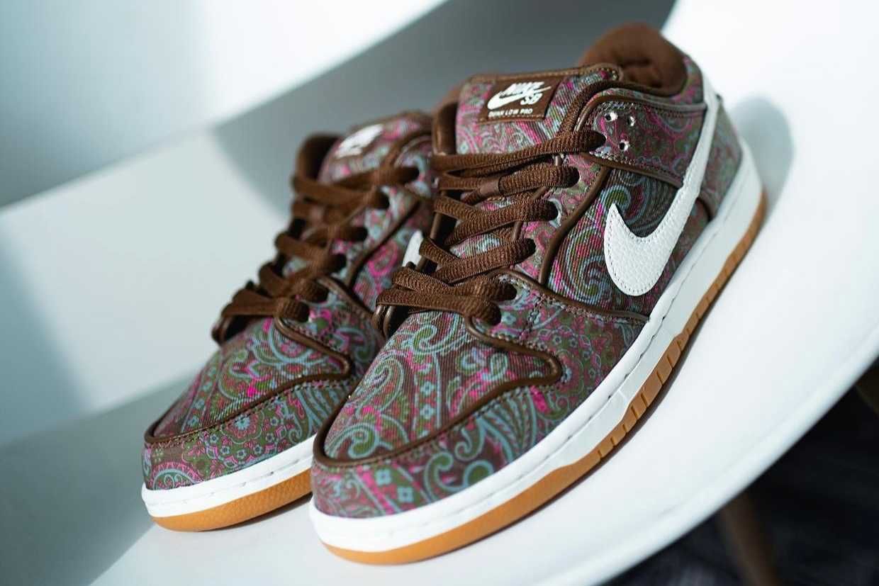 【スニダンで購入可】6/4発売 Nike SB Dunk Low PRM "Brown Paisley" 抽選/定価/販売店舗まとめ 11枚目