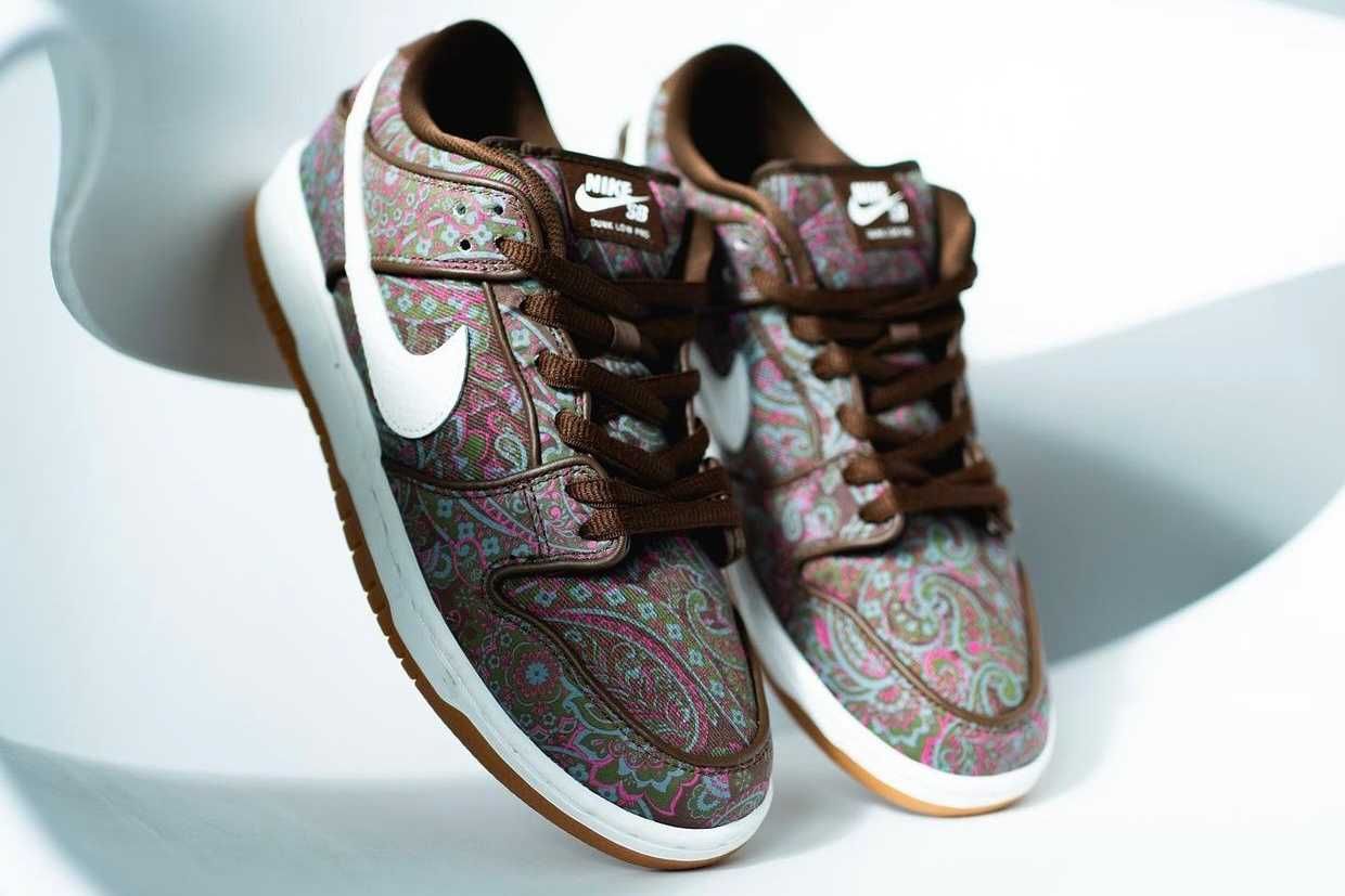 【スニダンで購入可】6/4発売 Nike SB Dunk Low PRM "Brown Paisley" 抽選/定価/販売店舗まとめ 10枚目