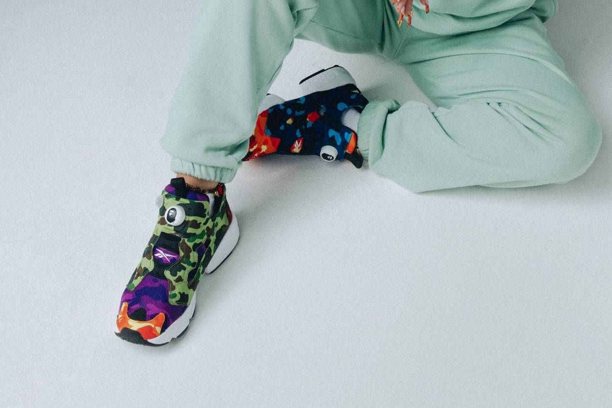 【スニダンで購入可】1/15・1/21発売  BAPE × Reebok  Club C 85 & Instapump Fury OG 抽選/定価/販売店舗まとめ 5枚目