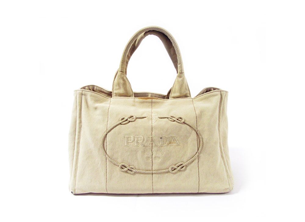 新品 かぎる PRADA カナパ トートバッグ