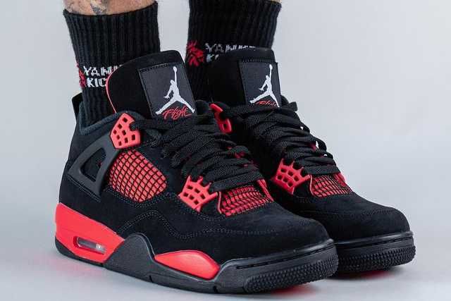 【スニダンで購入可】1/31発売 Nike Air Jordan 4 "Red Thunder/Crimson" 定価/販売店舗まとめ 7枚目