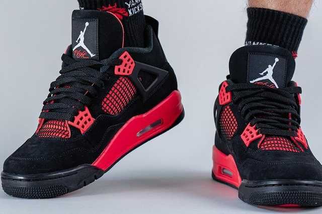 【スニダンで購入可】1/31発売 Nike Air Jordan 4 "Red Thunder/Crimson" 定価/販売店舗まとめ 8枚目