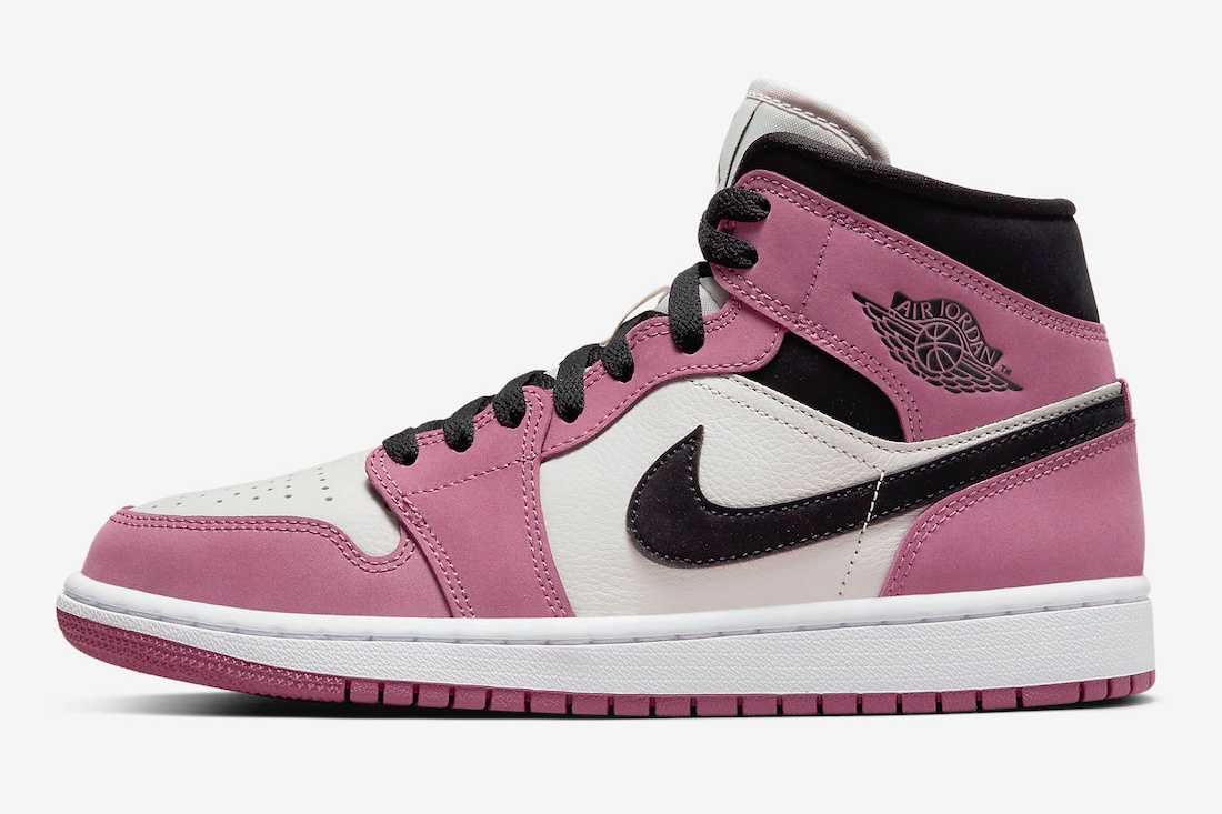 【スニダンで購入可】2/12・24発売 Nike WMNS Air Jordan 1 Mid "Berry Pink" 抽選/定価/販売店舗まとめ 4枚目