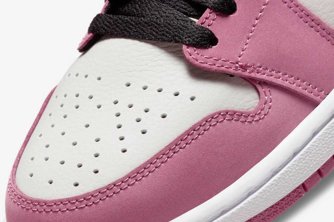 【スニダンで購入可】2/12・24発売 Nike WMNS Air Jordan 1 Mid "Berry Pink" 抽選/定価/販売店舗まとめ 9枚目