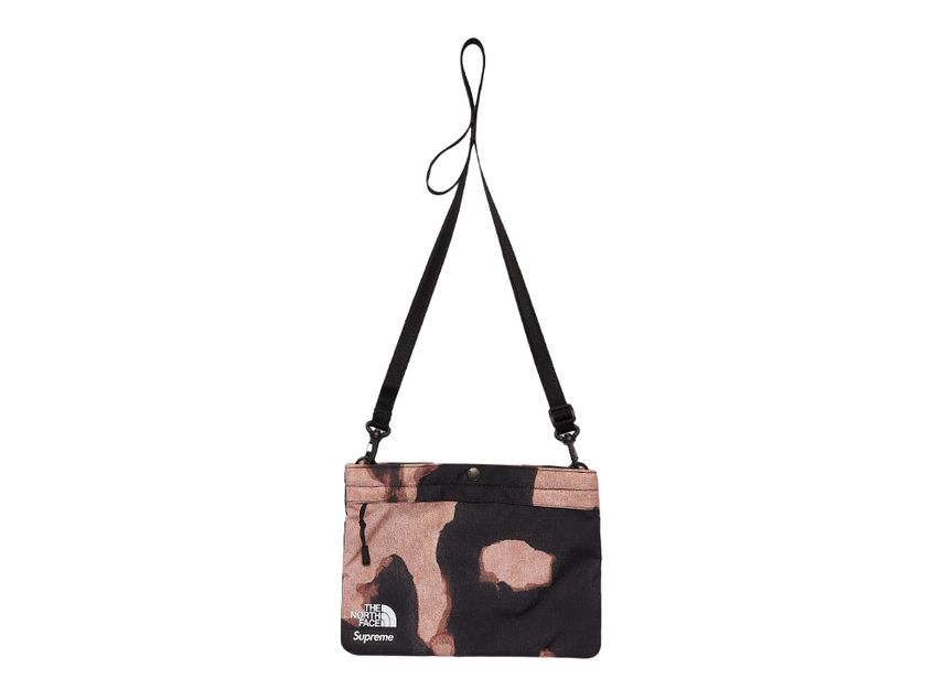 Supreme The North Face Bleached Denim Print Shoulder Bag