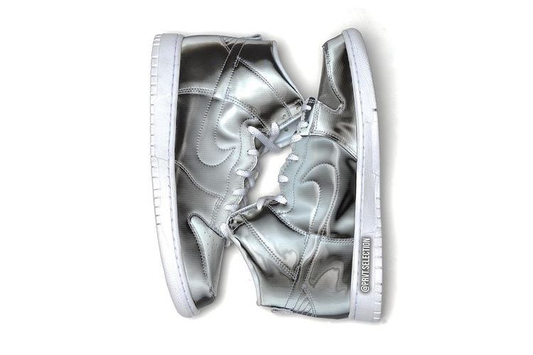 【スニダンで購入可】4/12発売 CLOT × Nike Dunk High "Silver/Flux" 抽選/定価/販売店舗まとめ 20枚目