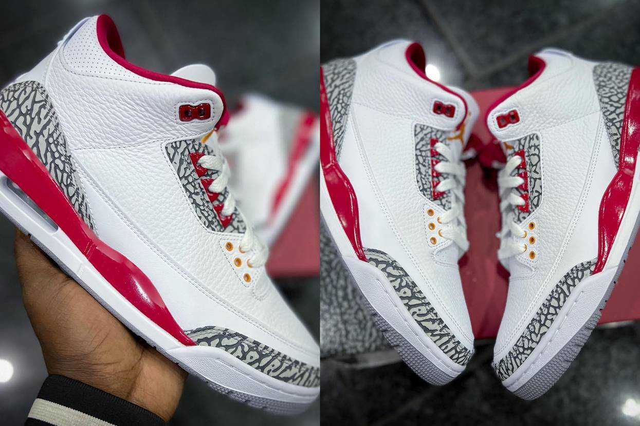 【スニダンで購入可】2/24発売 Nike Air Jordan 3 "Cardinal Red" 抽選/定価/販売店舗まとめ 13枚目