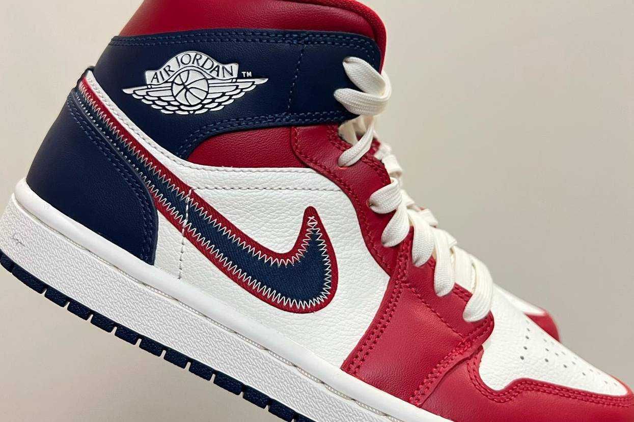 【リーク】Nike Air Jordan 1 Mid "USA" 抽選/定価/販売店舗まとめ 2枚目