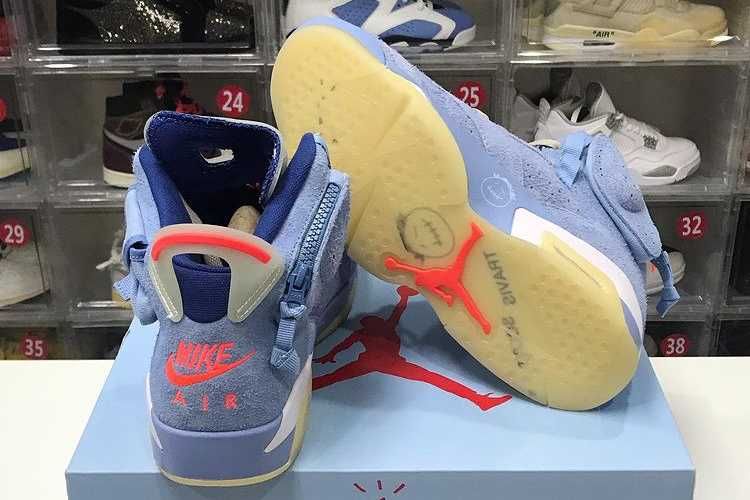 【リーク】Travis Scott × Nike Air Jordan 6 "Blue" 抽選/定価/販売店舗まとめ 2枚目