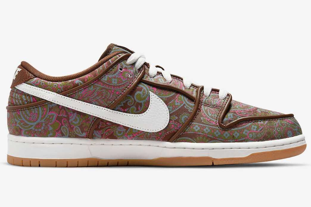 【スニダンで購入可】6/4発売 Nike SB Dunk Low PRM "Brown Paisley" 抽選/定価/販売店舗まとめ 4枚目