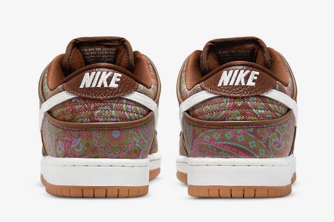 【スニダンで購入可】6/4発売 Nike SB Dunk Low PRM "Brown Paisley" 抽選/定価/販売店舗まとめ 5枚目