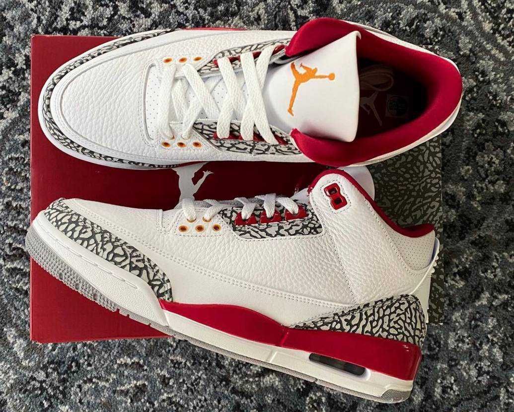【スニダンで購入可】2/24発売 Nike Air Jordan 3 "Cardinal Red" 抽選/定価/販売店舗まとめ 12枚目