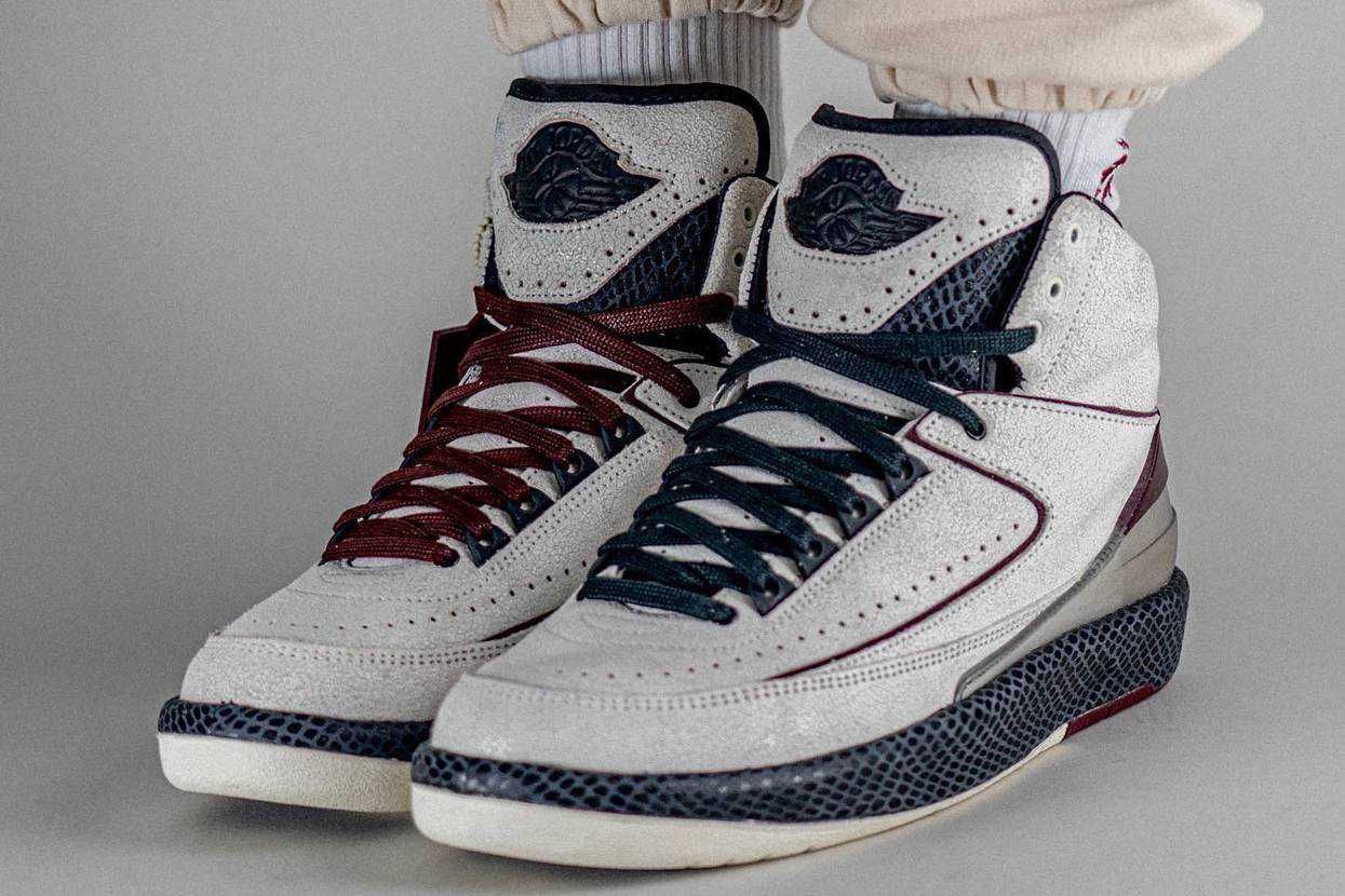 【スニダンで購入可】6/3発売 A Ma Maniere × Nike Air Jordan 2 "Airness/Sail and Burgundy" 抽選/定価/販売店舗まとめ 24枚目