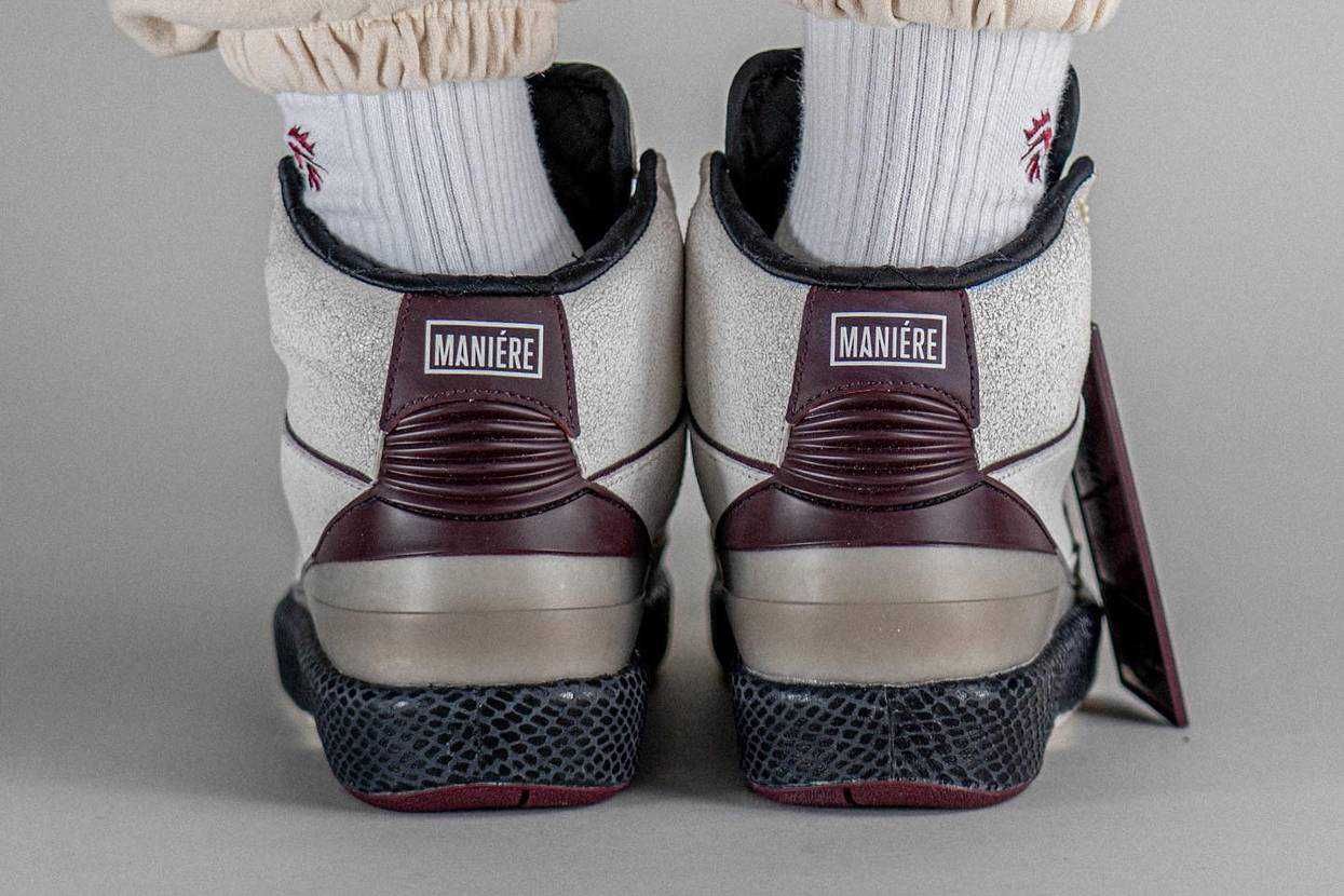 【スニダンで購入可】6/3発売 A Ma Maniere × Nike Air Jordan 2 "Airness/Sail and Burgundy" 抽選/定価/販売店舗まとめ 27枚目