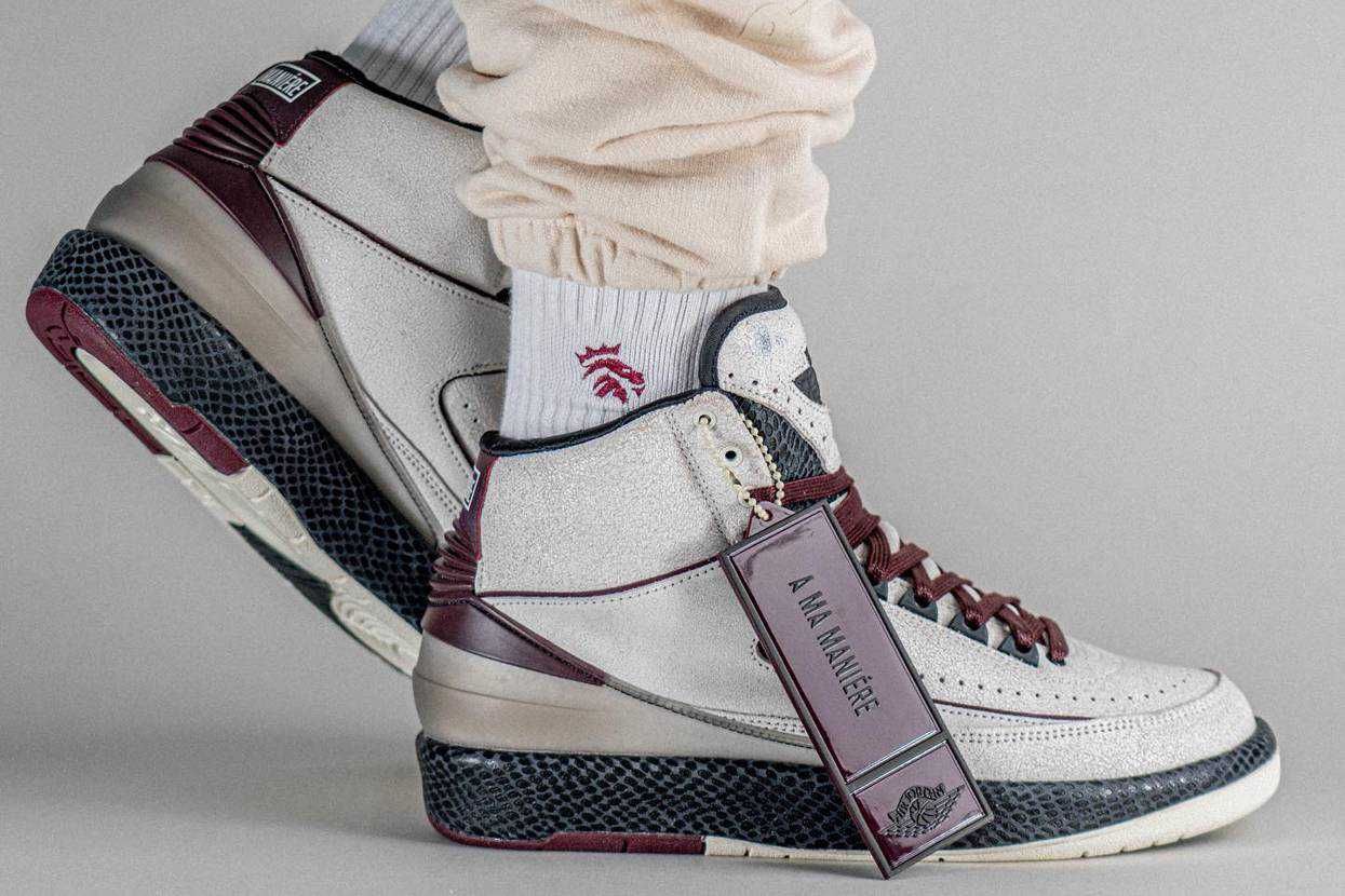 【スニダンで購入可】6/3発売 A Ma Maniere × Nike Air Jordan 2 "Airness/Sail and Burgundy" 抽選/定価/販売店舗まとめ 25枚目