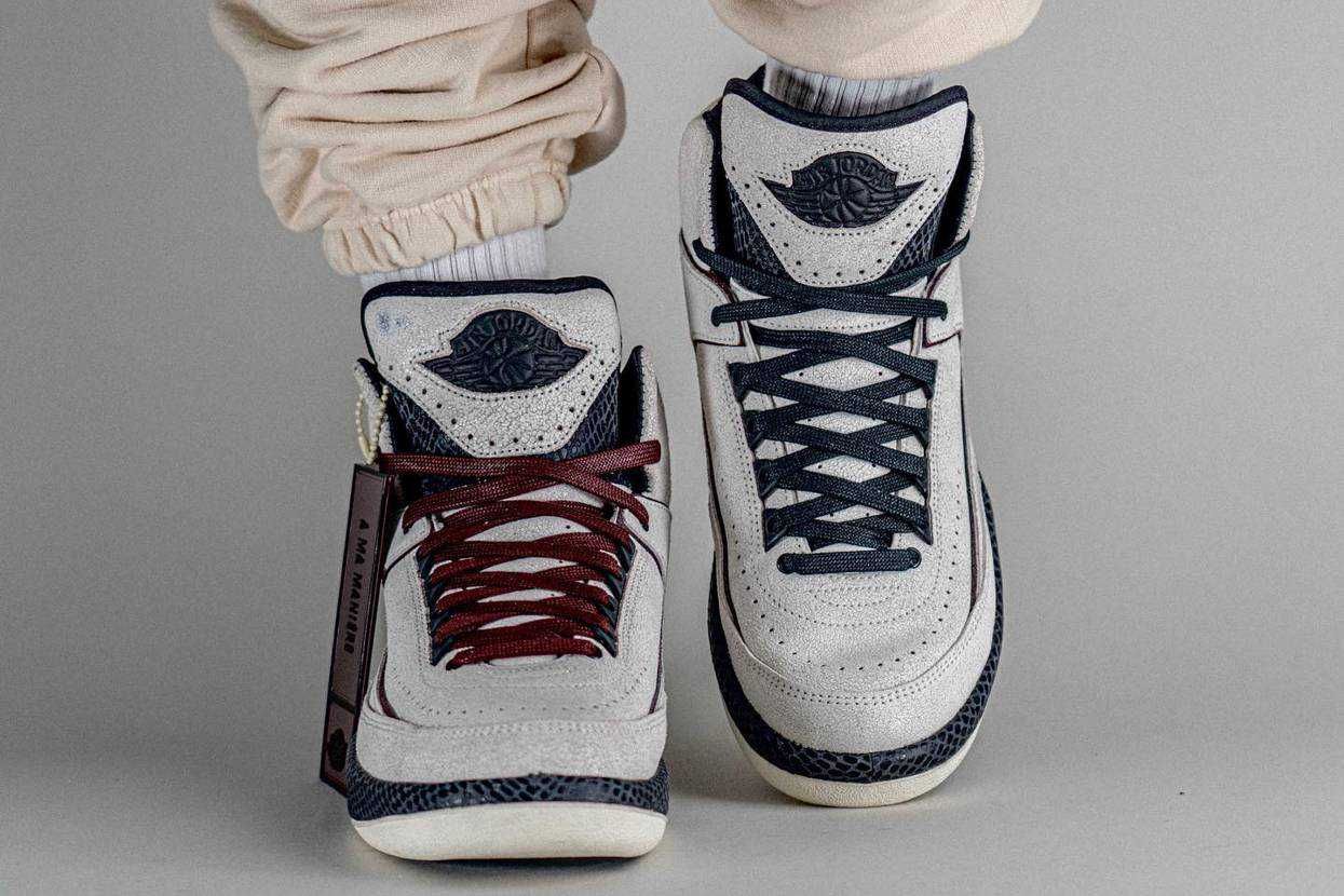 【スニダンで購入可】6/3発売 A Ma Maniere × Nike Air Jordan 2 "Airness/Sail and Burgundy" 抽選/定価/販売店舗まとめ 26枚目