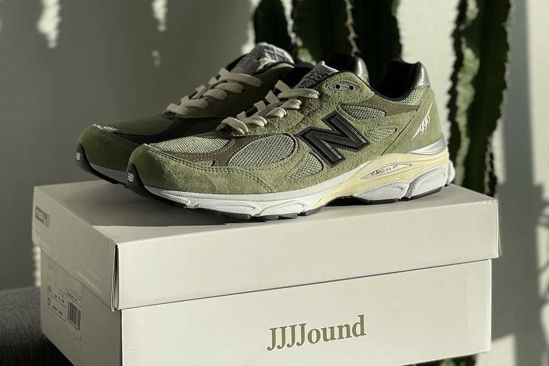 【スニダンで購入可】3/4先行・3/19発売 JJJJound × New Balance 990V3 "Green" 抽選/定価/販売店舗まとめ 6枚目