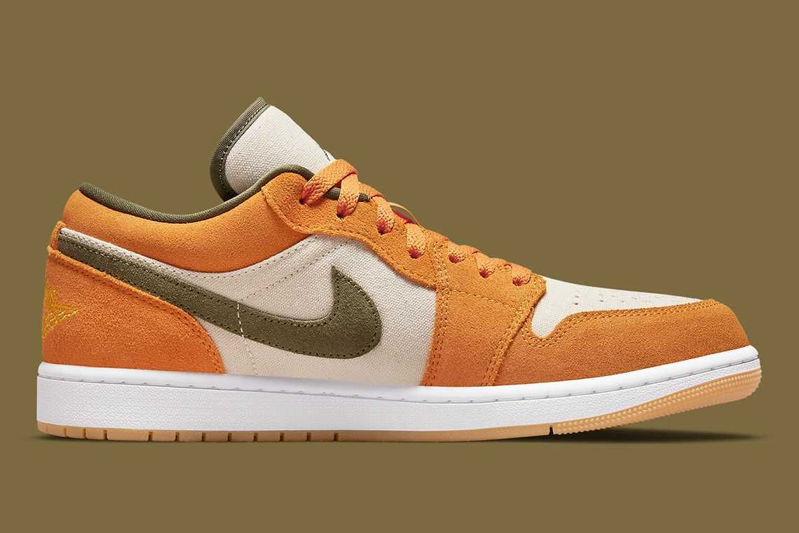 【スニダンで購入可】2/25発売 Nike Air Jordan 1 Low "Light Curry/Medium Olive" 抽選/定価/販売店舗まとめ 4枚目