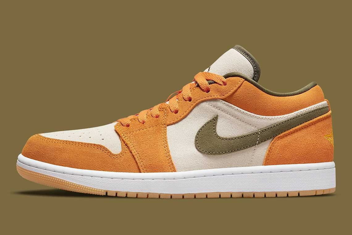 【スニダンで購入可】2/25発売 Nike Air Jordan 1 Low "Light Curry/Medium Olive" 抽選/定価/販売店舗まとめ 3枚目