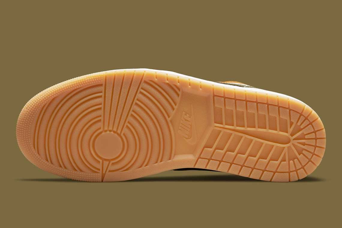 【スニダンで購入可】2/25発売 Nike Air Jordan 1 Low "Light Curry/Medium Olive" 抽選/定価/販売店舗まとめ 6枚目