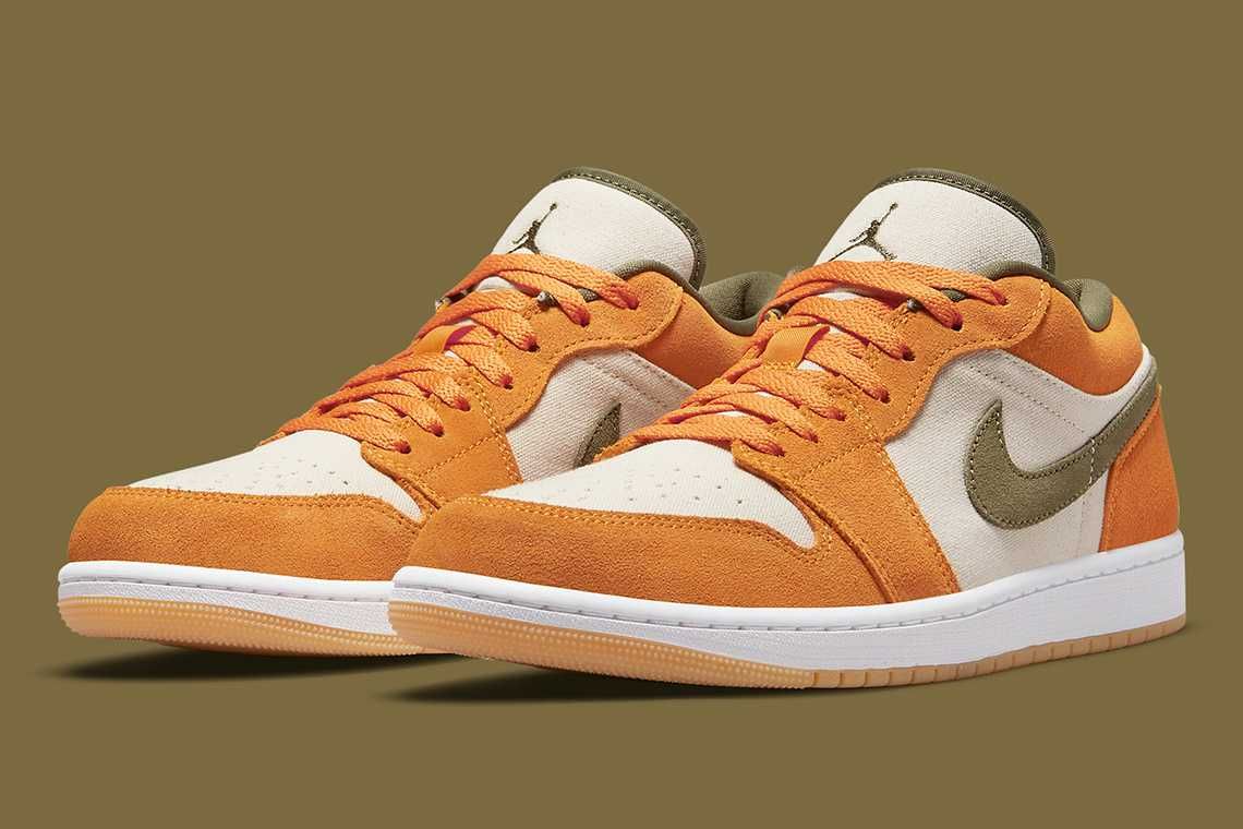 【スニダンで購入可】2/25発売 Nike Air Jordan 1 Low "Light Curry/Medium Olive" 抽選/定価/販売店舗まとめ 2枚目