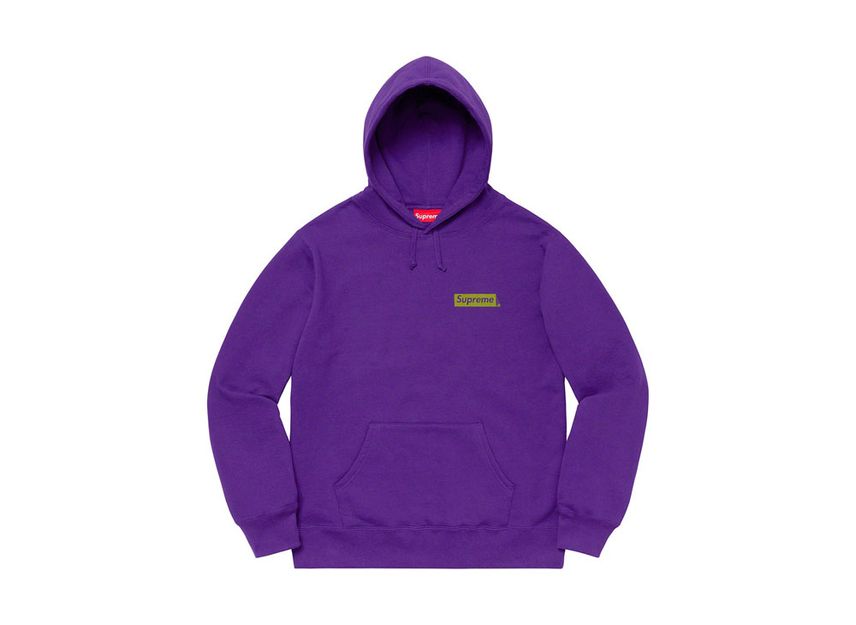 Yellow and 2025 purple supreme hoodie
