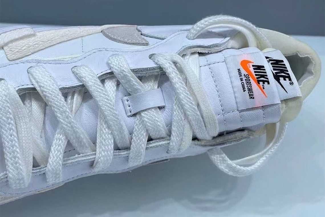 【スニダンで購入可】3/31発売 sacai × Nike Blazer Low "White Patent Leather" 抽選/定価/販売店舗まとめ 10枚目