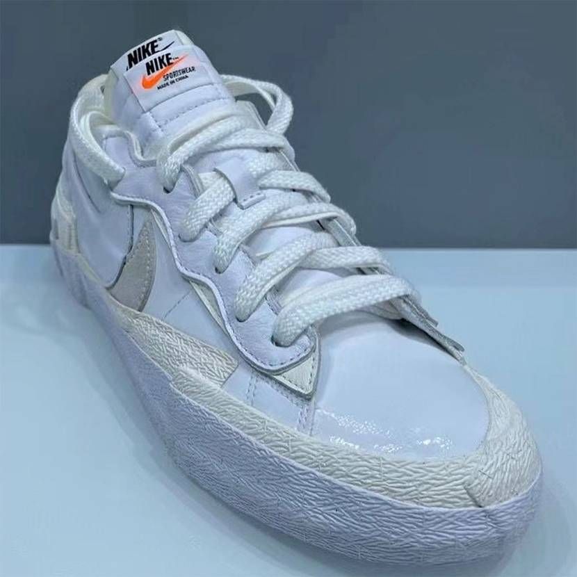 【スニダンで購入可】3/31発売 sacai × Nike Blazer Low "White Patent Leather" 抽選/定価/販売店舗まとめ 8枚目