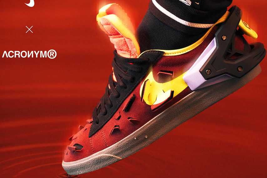 【スニダンで購入可】2/10発売 ACRONYM × Nike Blazer Low 2colors 抽選/定価/販売店舗まとめ 2枚目