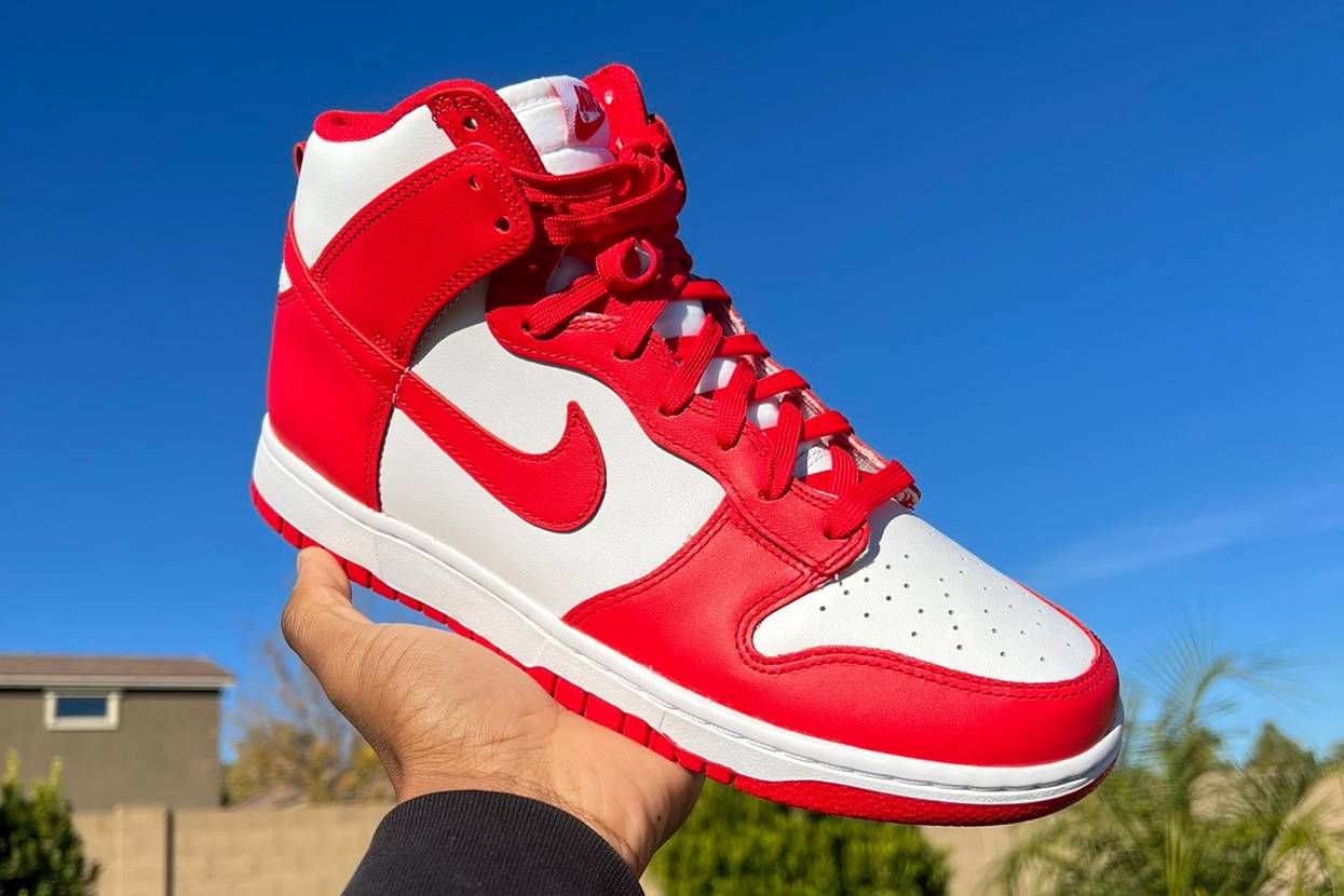 【スニダンで購入可】4/16・4/18発売 Nike Dunk High "Championship White and Red" 抽選/定価/販売店舗まとめ 7枚目