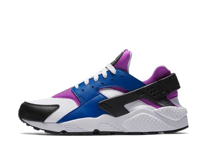 Air huarache white sales purple