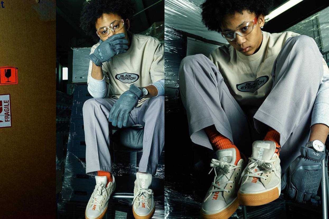 【スニダンで購入可】2/12・14発売 BlackEyePatch × CONVERSE SKATEBOARDING BREAKSTAR SK OX  抽選/定価/販売店舗まとめ 3枚目