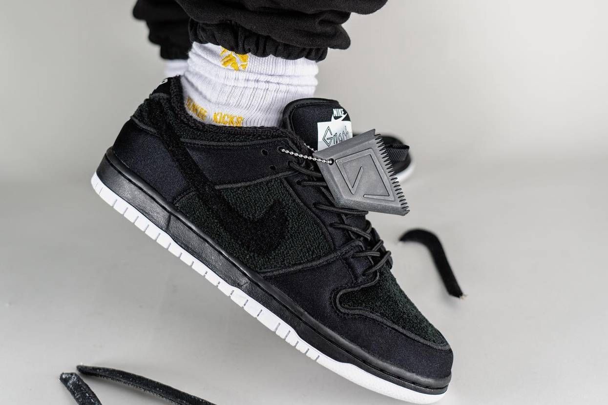 【スニダンで購入可】5/24発売 Gnarhunters × Nike SB Dunk Low "Black/White" 抽選/定価/販売店舗まとめ 5枚目