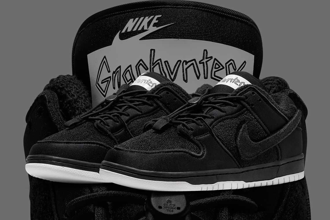 【スニダンで購入可】5/24発売 Gnarhunters × Nike SB Dunk Low "Black/White" 抽選/定価/販売店舗まとめ 9枚目