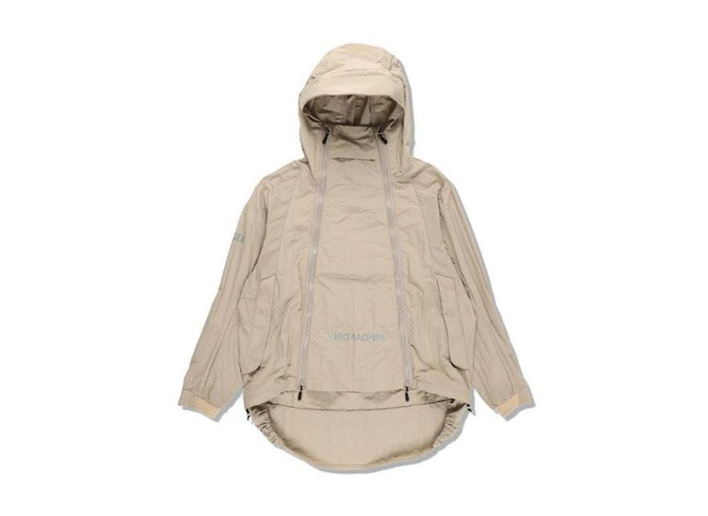 WIND AND SEA ウィンダンシー REFLECT BOTH ZIP MOUNTAIN PARKA リフレクト バックロゴ マウンテンパーカ ブラック WDS-10TH-JK-0268センチ裄丈