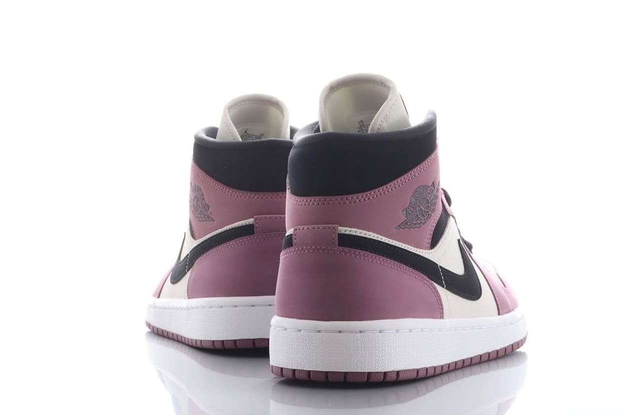 【スニダンで購入可】2/12・24発売 Nike WMNS Air Jordan 1 Mid "Berry Pink" 抽選/定価/販売店舗まとめ 2枚目