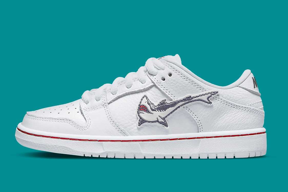 【スニダンで購入可】3/12発売 Oski × Nike SB Dunk High Pro ISO "White Shark" 抽選/定価/販売店舗まとめ 7枚目