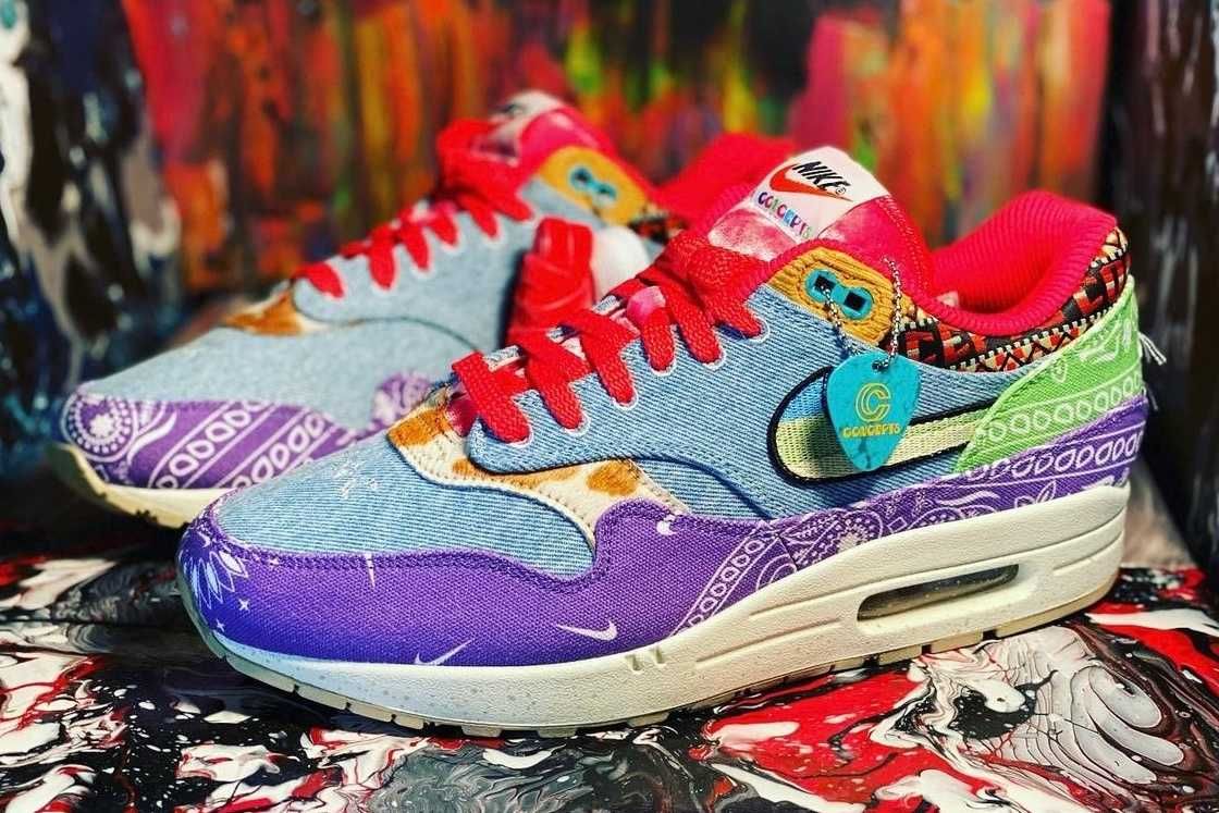 【スニダンで購入可】4/15発売 Concepts × Nike Air Max 1 3colors 抽選/定価/販売店舗まとめ 4枚目