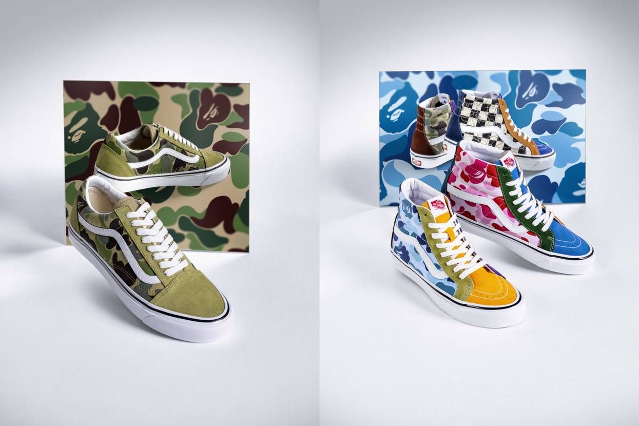 【販売リンクあり】2/26発売 BAPE®︎ × Vans 2022 collection  抽選/定価/販売店舗まとめ 2枚目