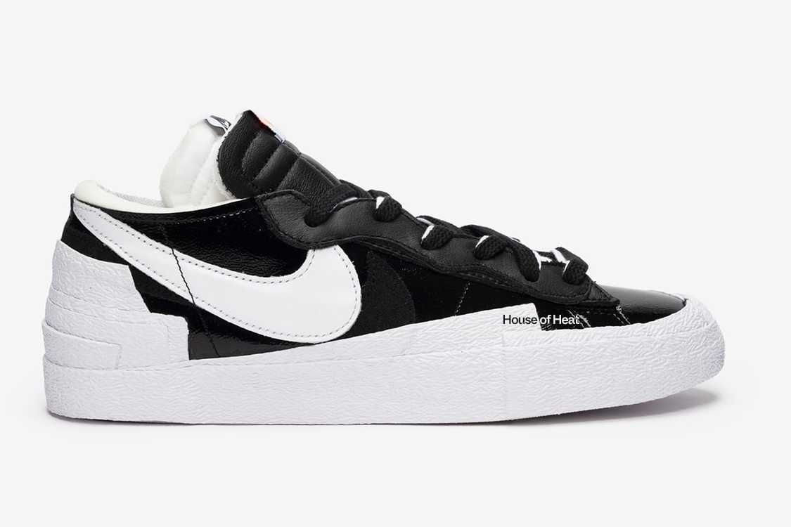 【スニダンで購入可】3/31発売 sacai × Nike Blazer Low "Black Patent Leather" 抽選/定価/販売店舗まとめ 14枚目