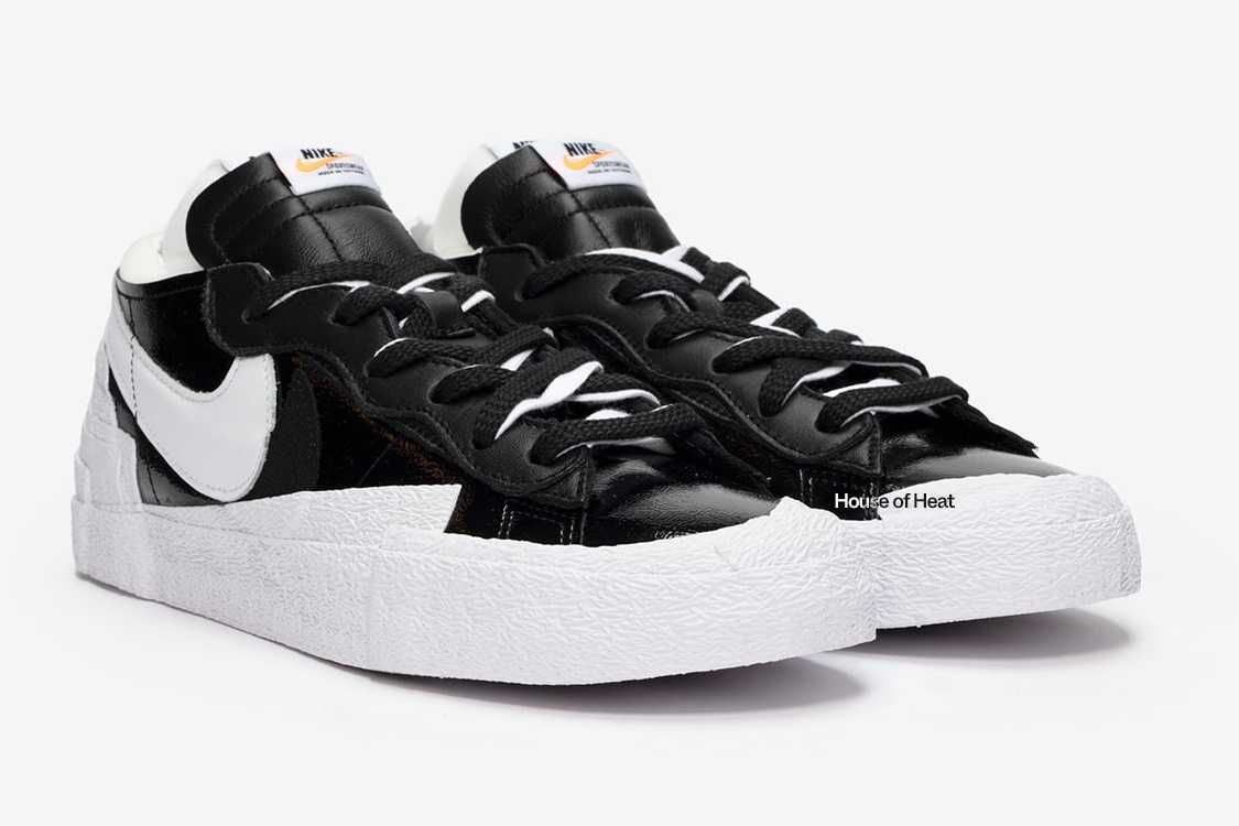 【スニダンで購入可】3/31発売 sacai × Nike Blazer Low "Black Patent Leather" 抽選/定価/販売店舗まとめ 12枚目