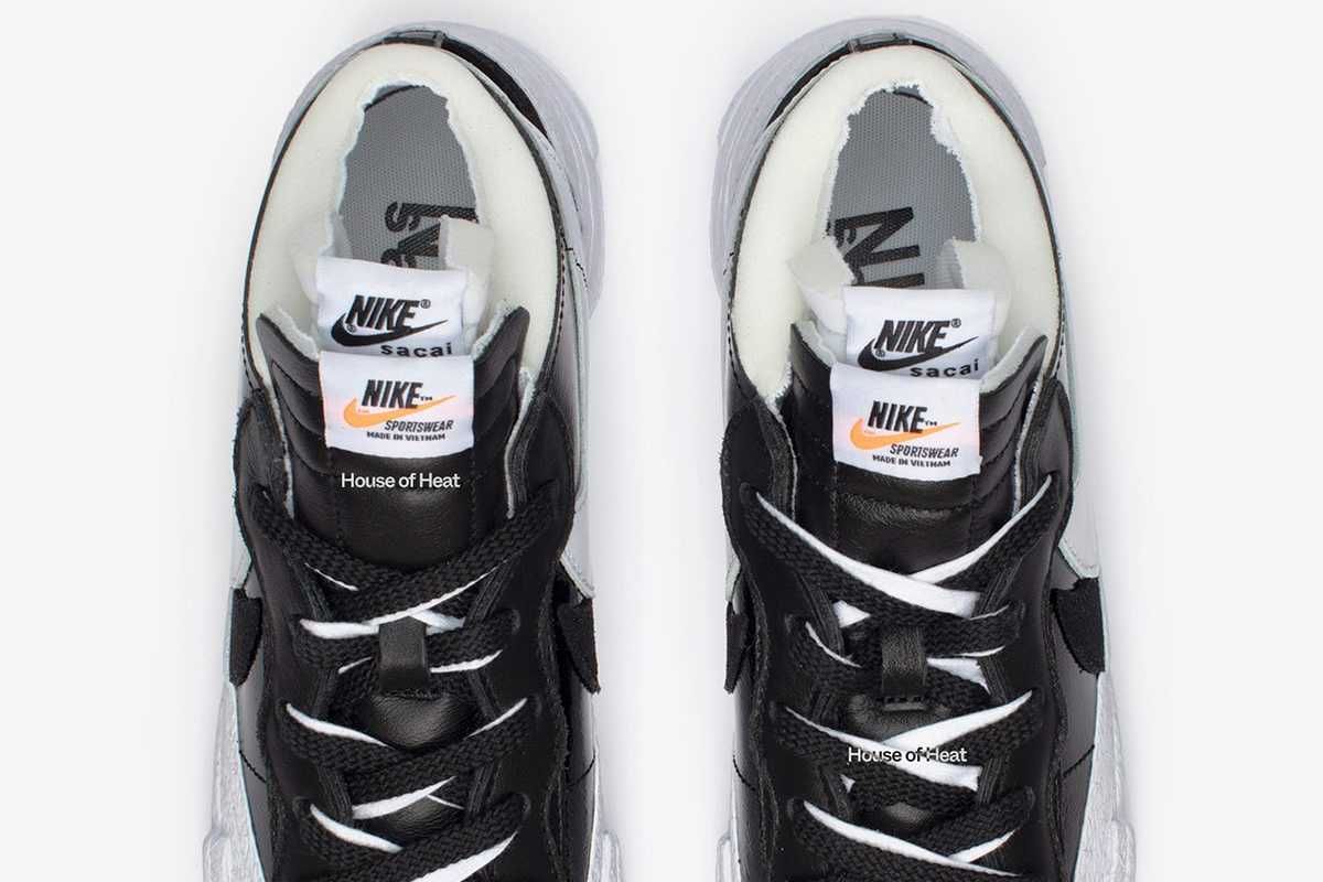 【スニダンで購入可】3/31発売 sacai × Nike Blazer Low "Black Patent Leather" 抽選/定価/販売店舗まとめ 16枚目