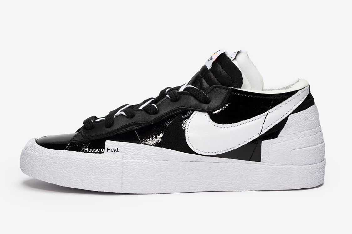 【スニダンで購入可】3/31発売 sacai × Nike Blazer Low "Black Patent Leather" 抽選/定価/販売店舗まとめ 13枚目