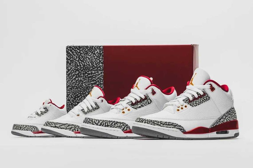 【スニダンで購入可】2/24発売 Nike Air Jordan 3 "Cardinal Red" 抽選/定価/販売店舗まとめ