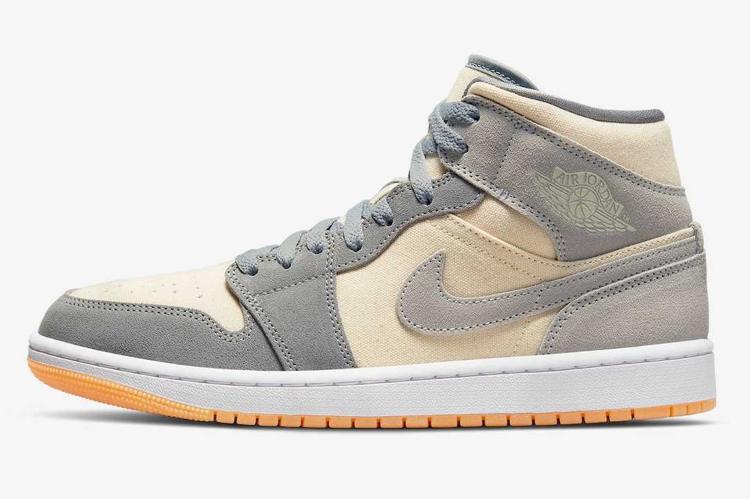 【スニダンで購入可】2/25発売 Nike Air Jordan 1 Mid SE "Coconut Milk/Particle Grey" 抽選/定価/販売店舗まとめ 4枚目