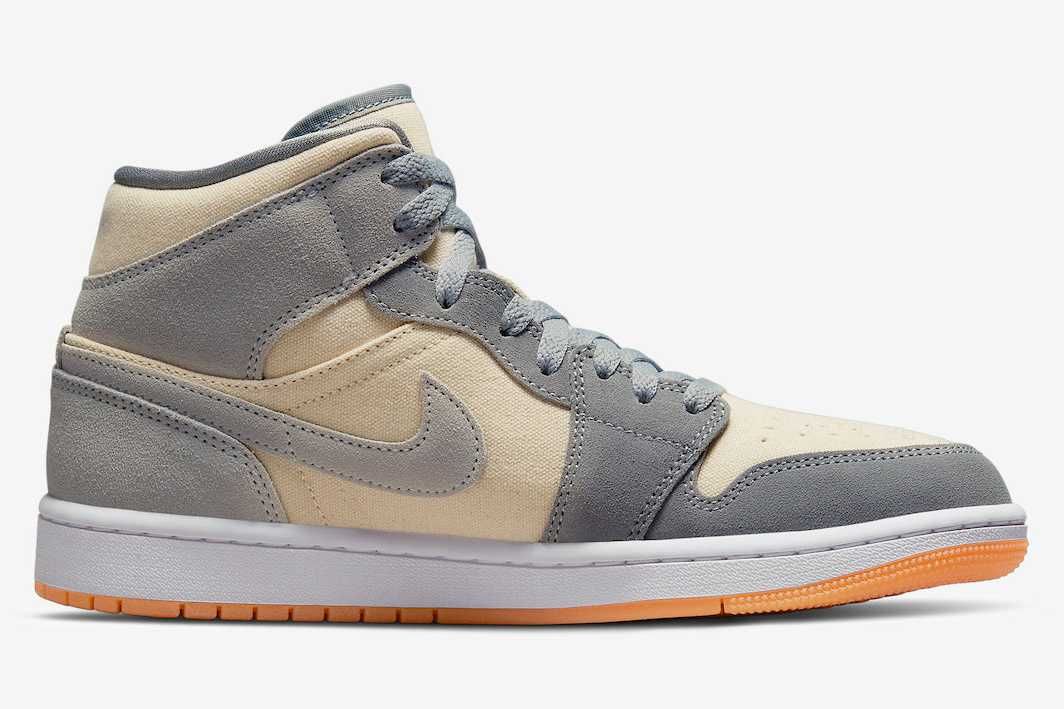 【スニダンで購入可】2/25発売 Nike Air Jordan 1 Mid SE "Coconut Milk/Particle Grey" 抽選/定価/販売店舗まとめ 5枚目