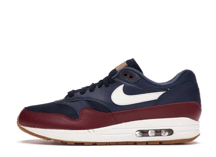 Air max 1 top navy team red