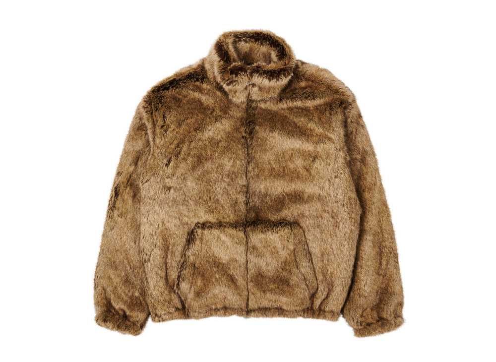 Palace ファー ジャケット ダークグレー palace ファージャケット